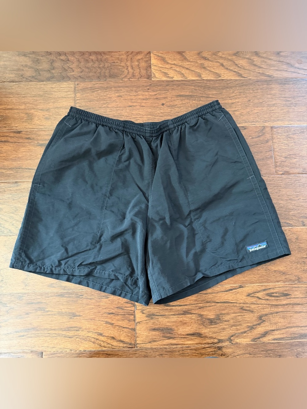 Patagonia Men Baggies Shorts Medium Black Mesh Lined 5" 57020 Drawstring Outdoor